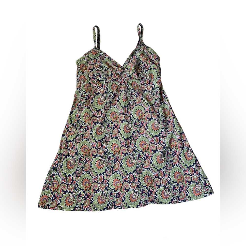 Land’s End Paisley Printed Underwire Swim Dress